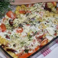 Tortellini zapiekane z boczkiem