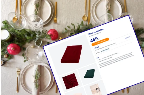 Ten obrus z Action za 44 zł zrobi furorę na wigilijnym stole! Gruby sztruks i soczyste kolory - goście będą pod wrażeniem