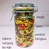 CZWARTEK: SYCYLIJSKA PASTA Z PESTO Z RODZYNEK, KAPARÓW I MIGDAŁÓW