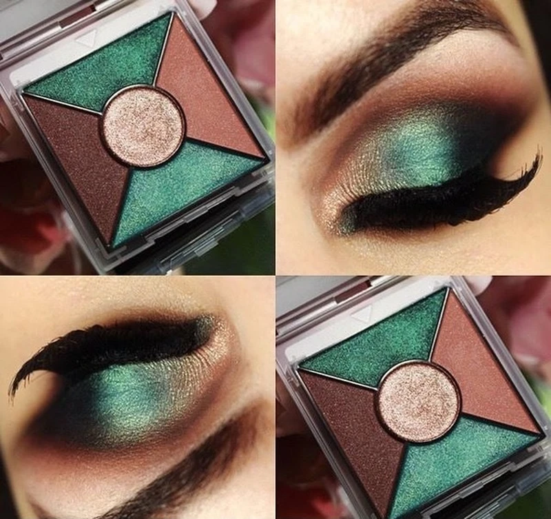 Pełna kolorów paleta cieni