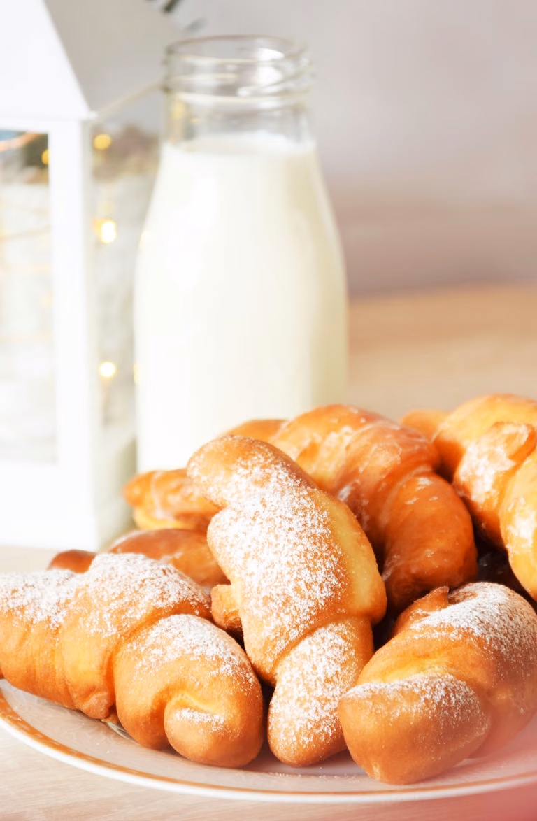 Pączki w kształcie rogalików
