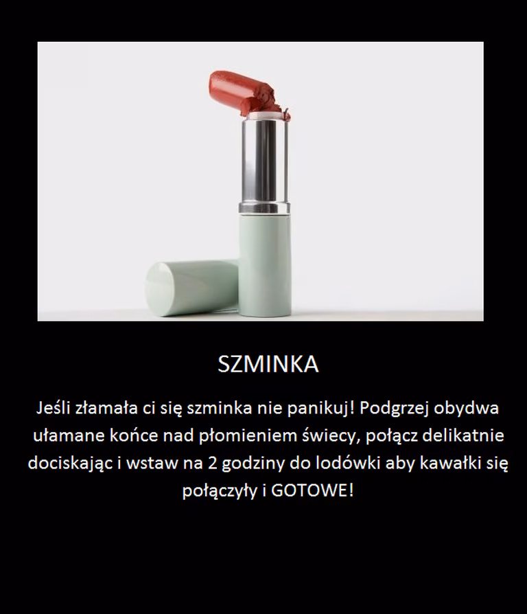 Złamałaś szminkę? Ten trik pomoże Ci ją uratować!