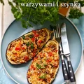 Bakłażany zapiekane z kuskus daktylami warzywami i szynką - Damsko-męskie spojrzenie na kuchnię