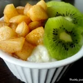 Deser ryżowy z jabłkiem i kiwi