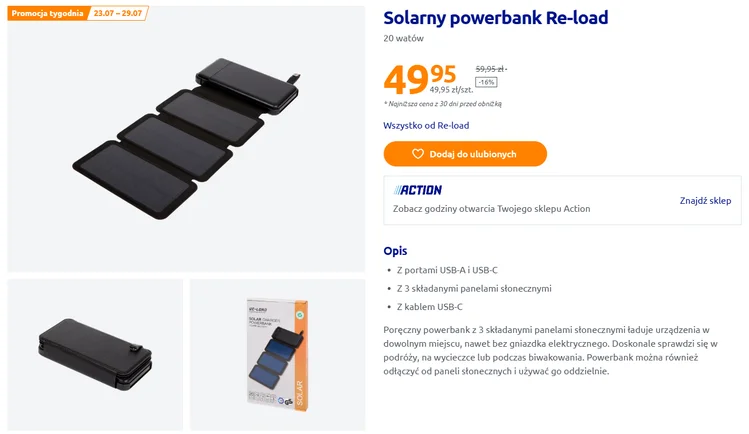 Zdjęcie Ten solarny gadżet z Action uratuje każde wakacje! Naładuje telefon gdziekolwiek bez kabli i gniazdka #1