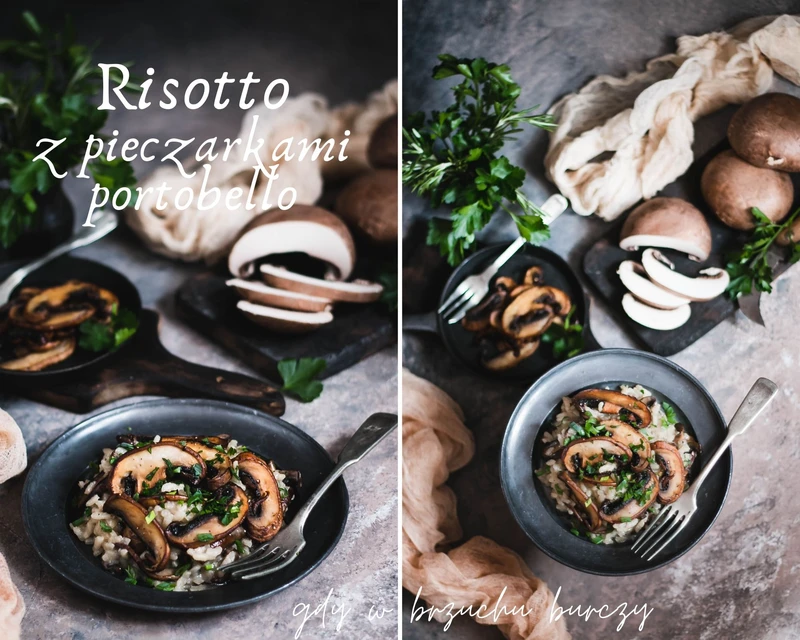 Risotto z pieczarkami portobello