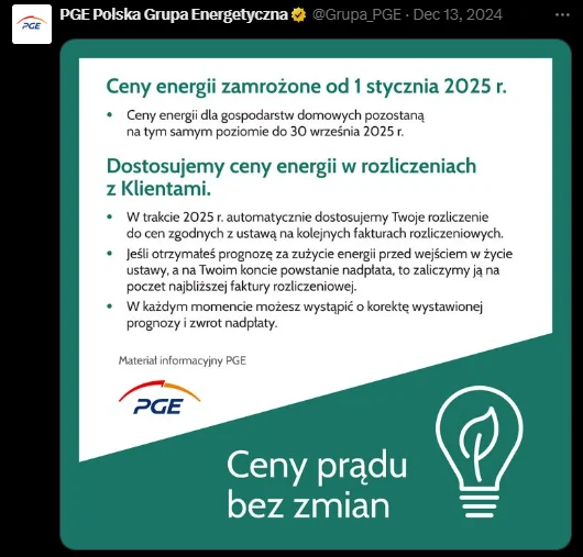 Zdjęcie Ważny komunikat dla odbiorców energii! Chodzi o ceny prądu 2025 i możliwość zwrotu #1