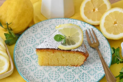 Cytrynowo-migdałowe ciasto z białą czekoladą - włoska "torta Caprese"