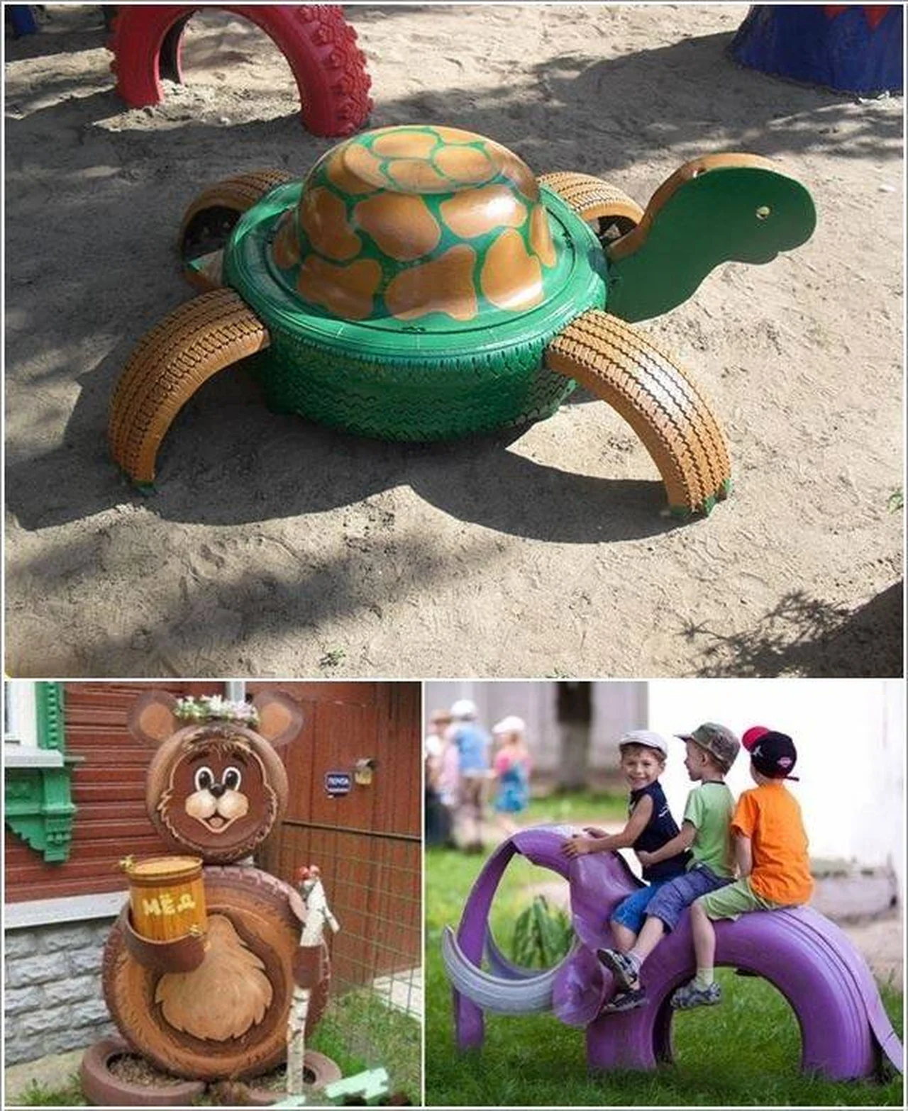 Zabawki dla dzieci w ogrodzie
