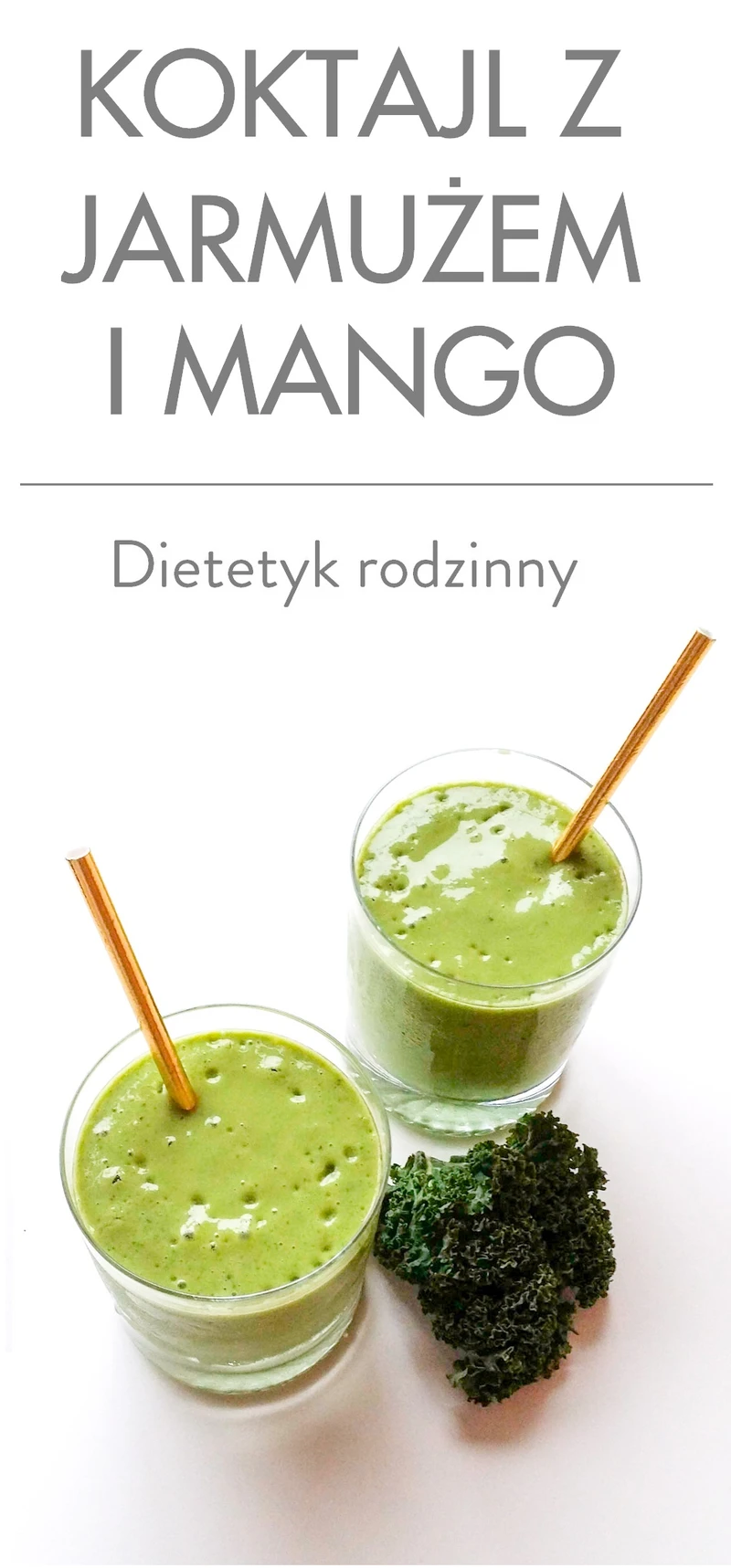 Koktajl z jarmużem i mango