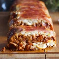 Lasagne mięsno-grzybowe w boczku
