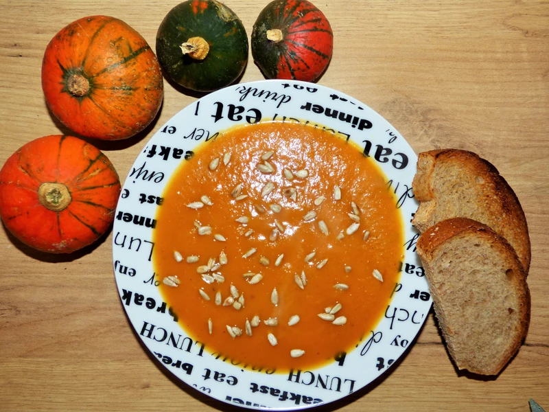 Zupa krem z pieczonej dyni