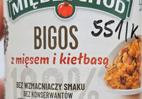 Wykryto gluten w partiach "Bigos z mięsem i kiełbasą" – wycofanie i zalecenia Powiatowego Lekarza Weterynarii