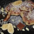 Placuszki bananowe z czekoladą