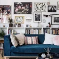 Granatowa sofa