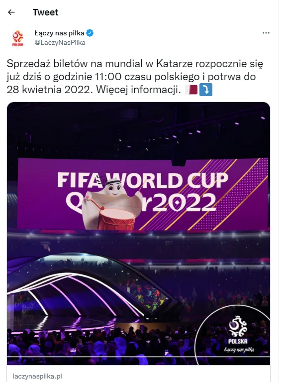 Zdjęcie Szokujące ceny biletów na Mundial w Katarze! Z kim zawalczy polska reprezentacja? #1