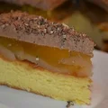 Ciasto czekoladowo - gruszkowe z galaretką
