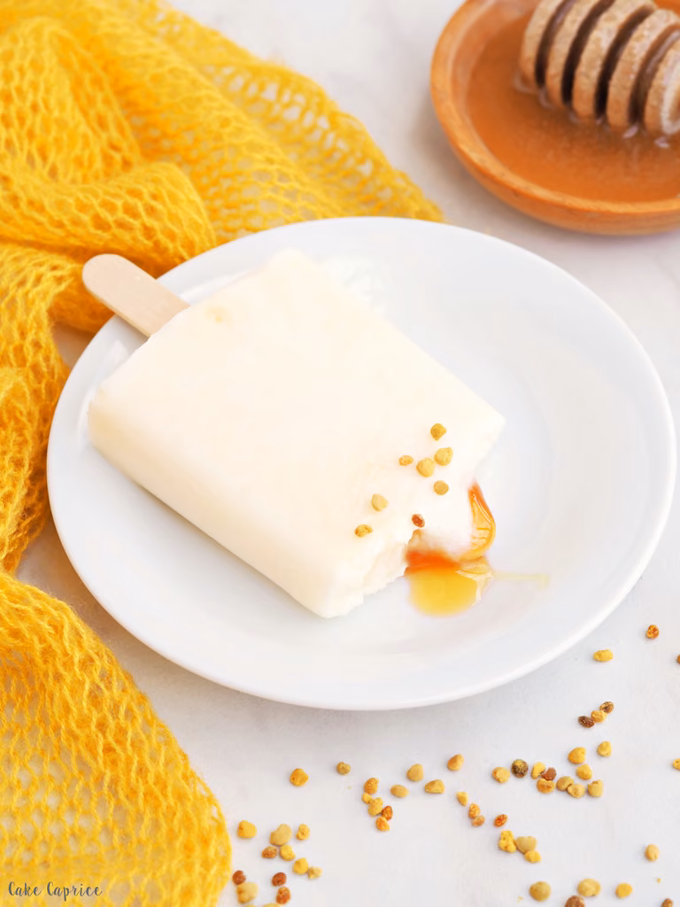 Lody miodowe z pierzgą