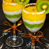 Pudding kokosowy z chia, musem z mango i kiwi
