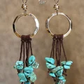 Kolczyki z turkusami