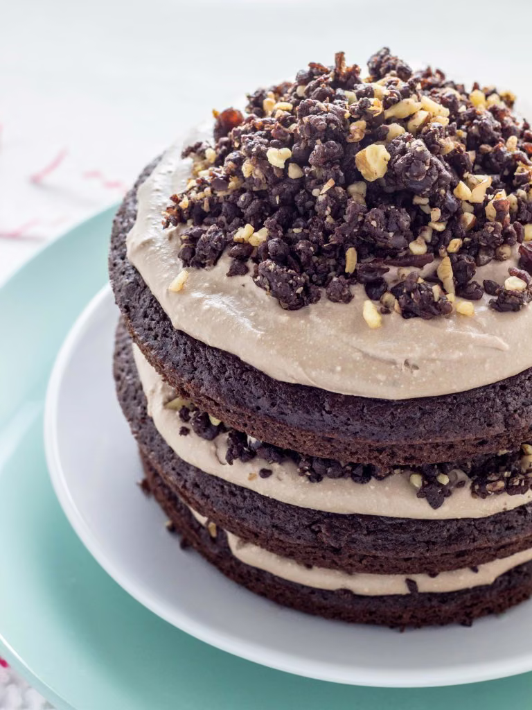 FIT Brownie z masą kokosową i orzechami!