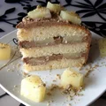 Tort chałwowy z ananasem