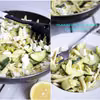 Makaron z cukinią i serem Feta