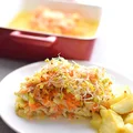 Pieczona ryba pod warzywną pierzynką