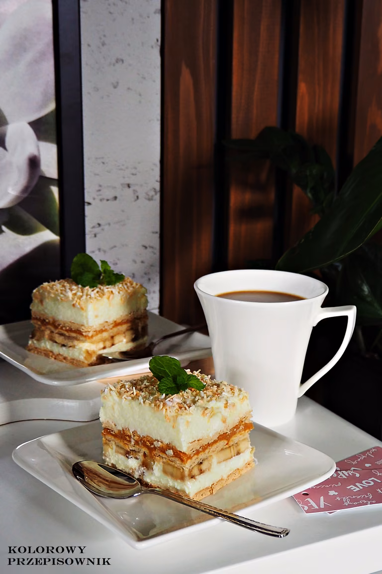 Ciasto krówka bananowa (bez pieczenia)