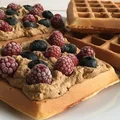 Gofry belgijskie z kremem kawowym