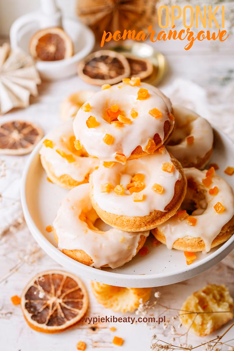 Pieczone oponki pomarańczowe