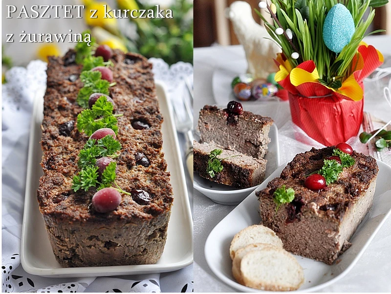 Przepis na pasztet z kurczaka z żurawiną