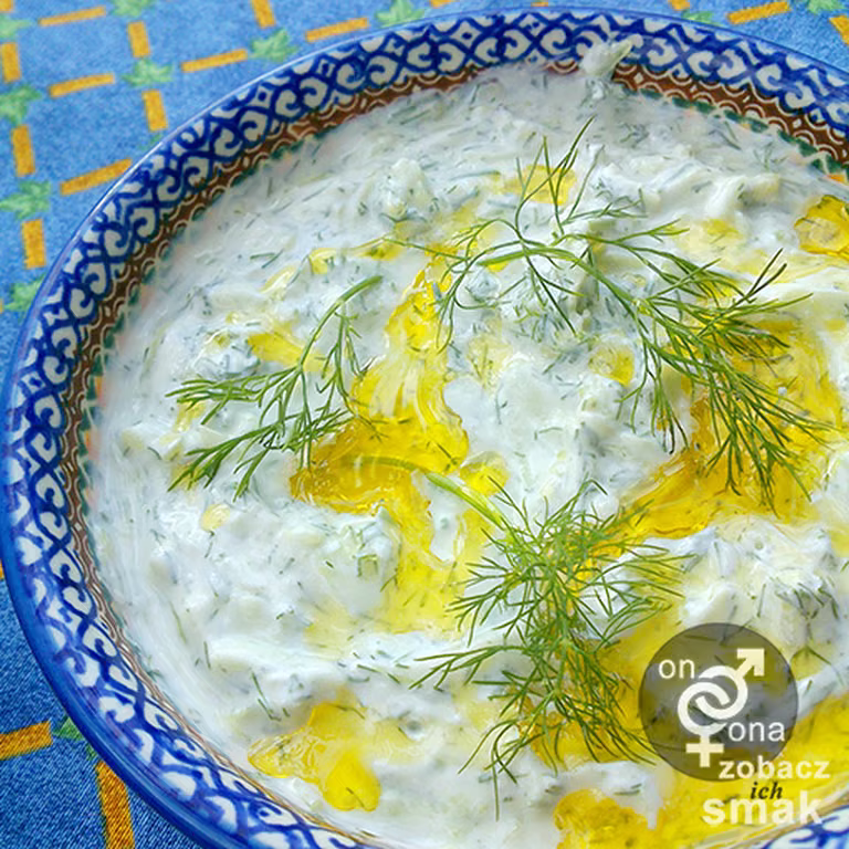 kuru cacık - turecka przystawka z ogórkiem