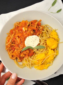 Dyniowe Spaghetti Bolognese