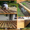 Drewniane patio przed domem