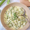 Bób we francuskim sosie jajeczno-śmietanowym "Fricassée"