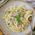 "Spaghetti alla molisana" - makaron z boczkiem, chili i świeżymi ziołami