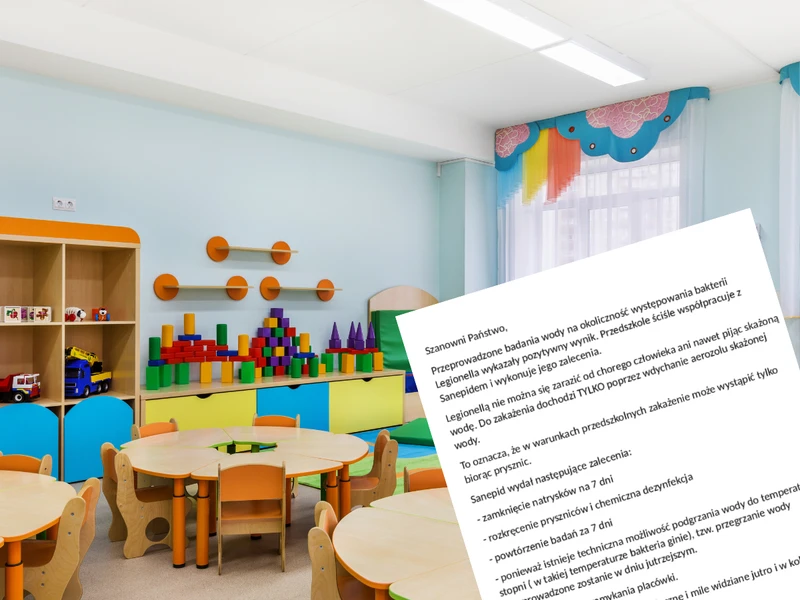Legionella w przedszkolu w Warszawie! Placówka wydała oświadczenie