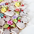 Wiosenne serduszka z masy solnej - Magnesy DIY