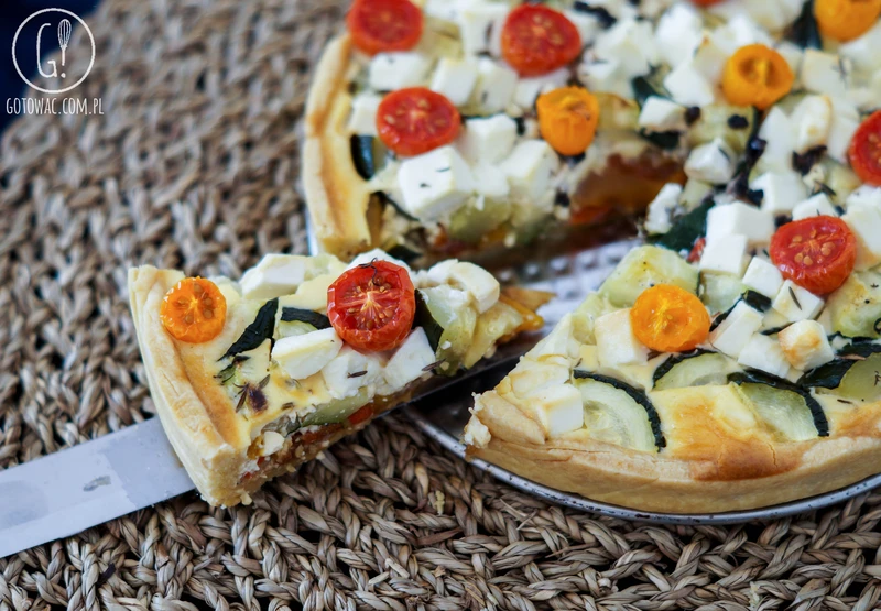 Tarta z pieczonymi warzywami