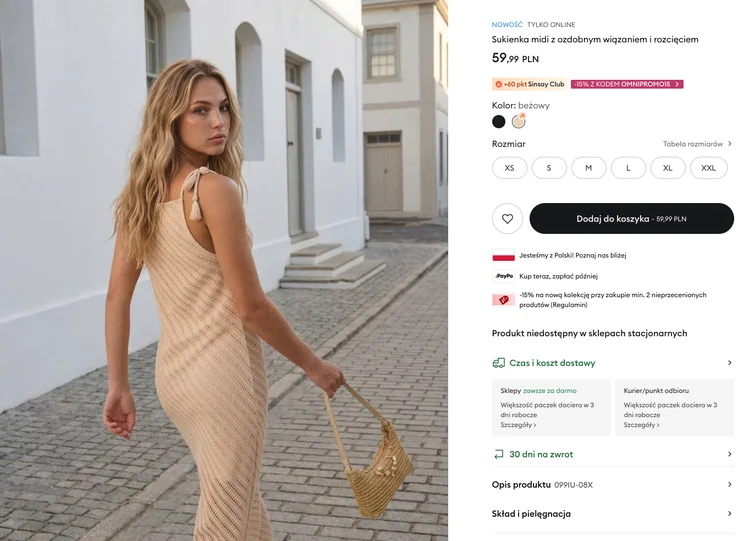 Zdjęcie Idealna na lato i wakacje! Sukienka z Sinsay za 59 zł podbija internet #1