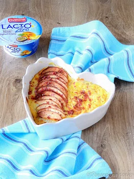 SERNIKOWA ZAPIEKANKA Z MAKARONEM BEZ LAKTOZY.