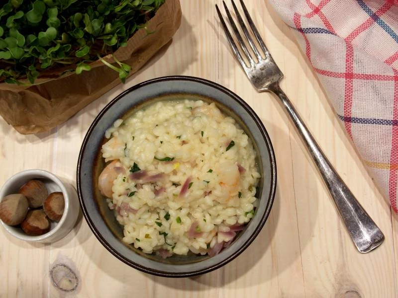 RISOTTO Z KREWETKAMI