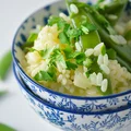 Risotto z groszkiem cukrowym