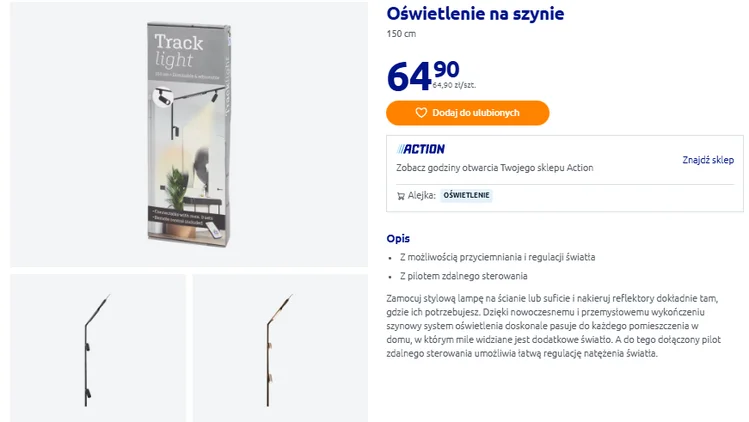 Zdjęcie Te lampki na szynie z Action za 64 zł zrobią robotę w pokoju! Regulacja światła, wygodny pilot i nowoczesny design - idealne na sufit i ścianę #1