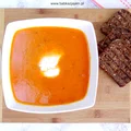 Zupa-krem z pieczonych pomidorów z mozzarellą