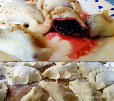 Pierogi z jagodami
