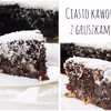Ciasto kawowe z gruszkami i polewą kokosową