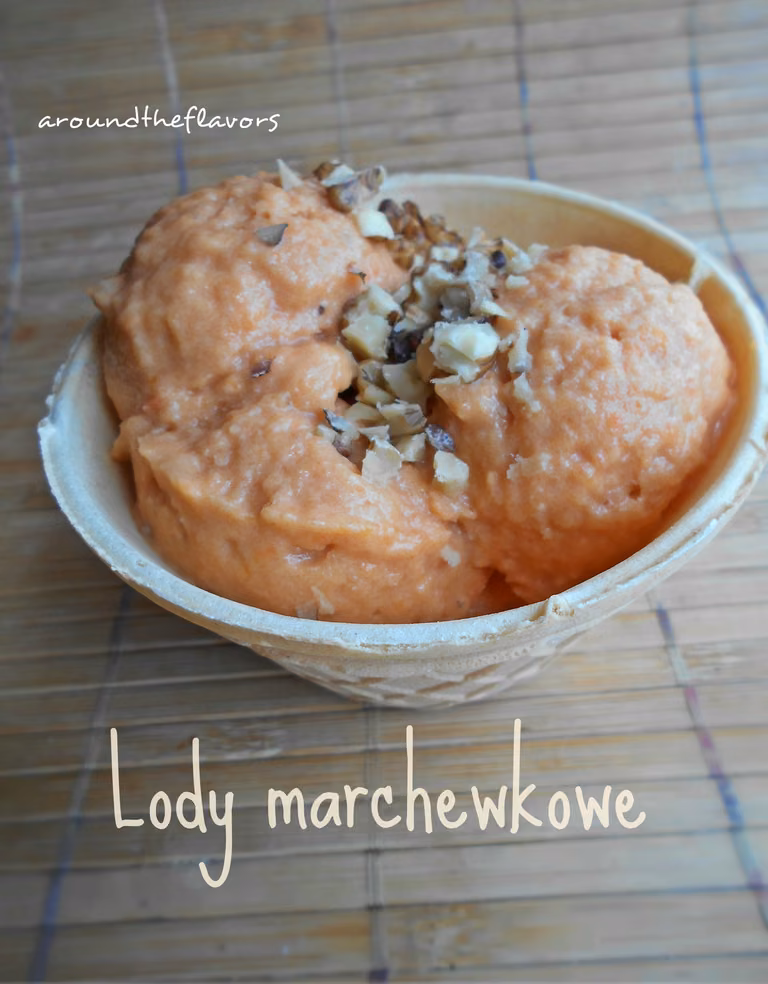 Lody marchewkowe