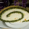 Rolada szpinakowa z kremem mascarpone